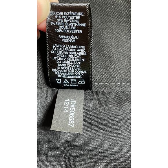 Express Womens Pencil Skirt Size 6 Midi Black Lined Formal Workwear Occasion - Picture 6 of 9